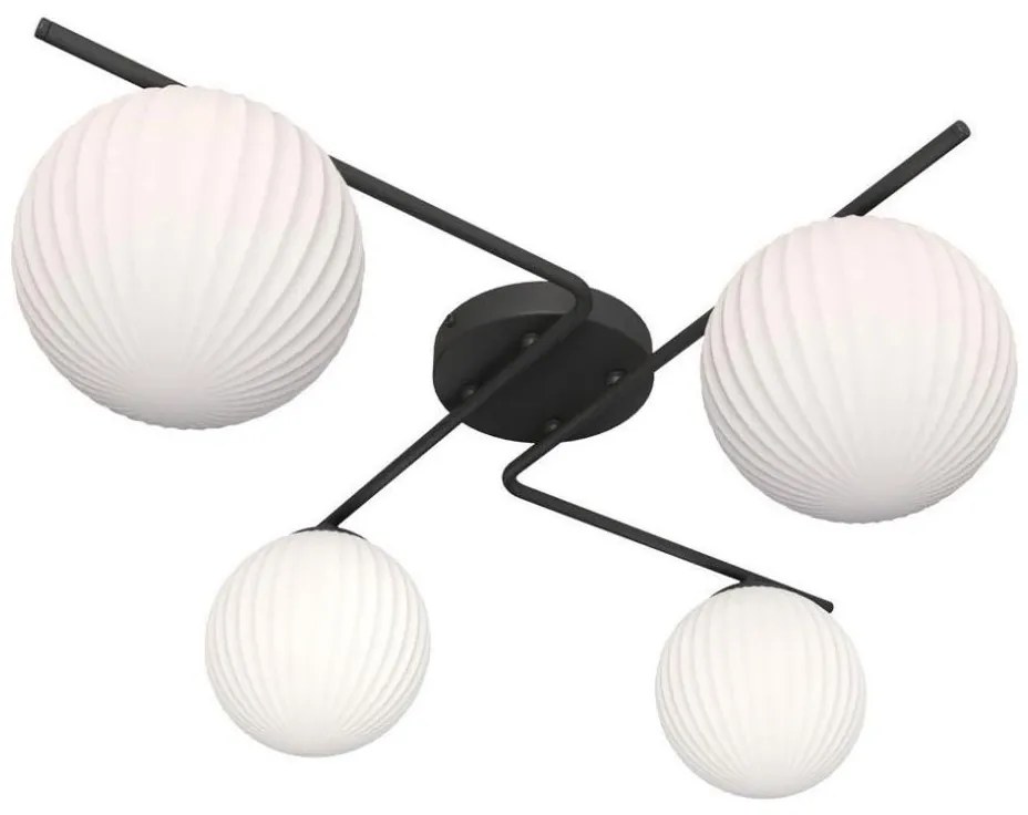 Stropné svietidlo VESPA 4xE14/10W/230V čierna/biela