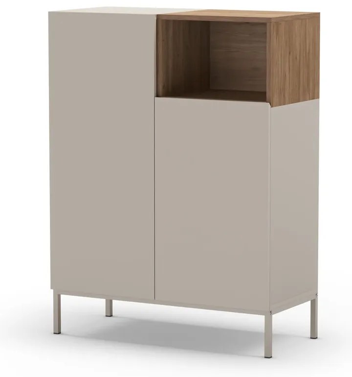 Krémová skrinka 90x120 cm Cailin – Marckeric