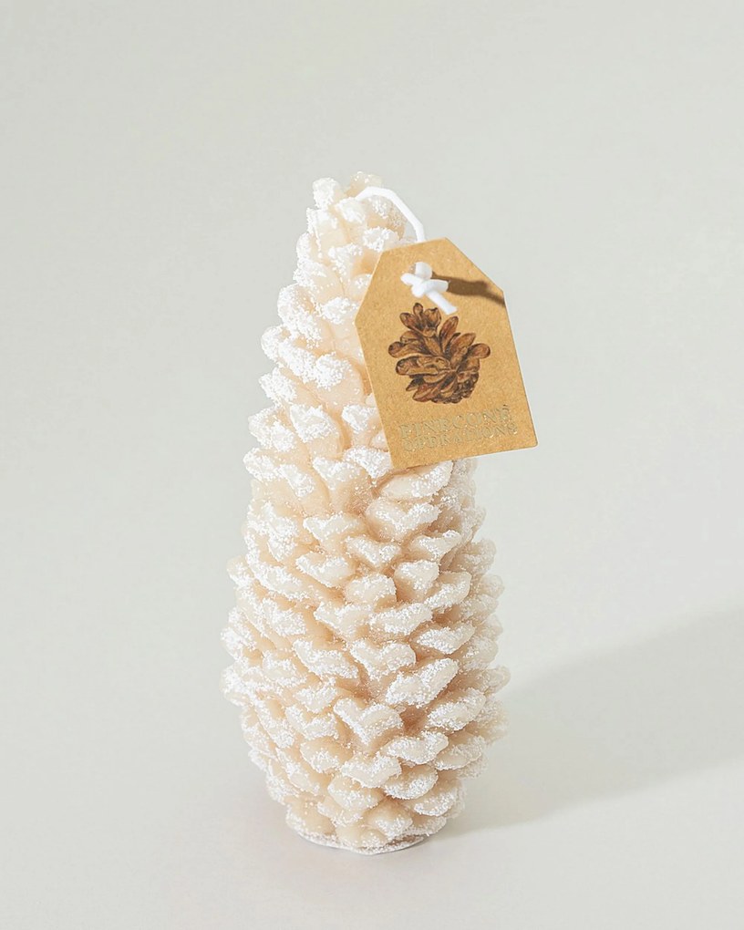 Sviečka Pine Frost I 7x18 cm