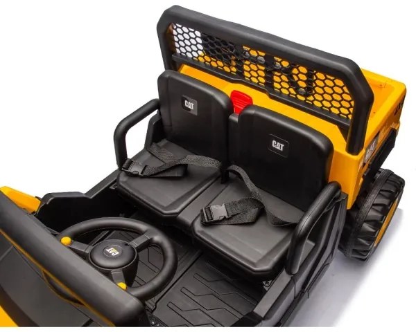 Elektrické autíčko CAT 60W/7500 mAh žltá/čierna + DO