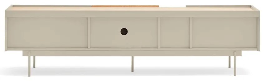 TV stolík v dekore duba v béžovo-prírodnej farbe 180x45 cm Otto – Teulat
