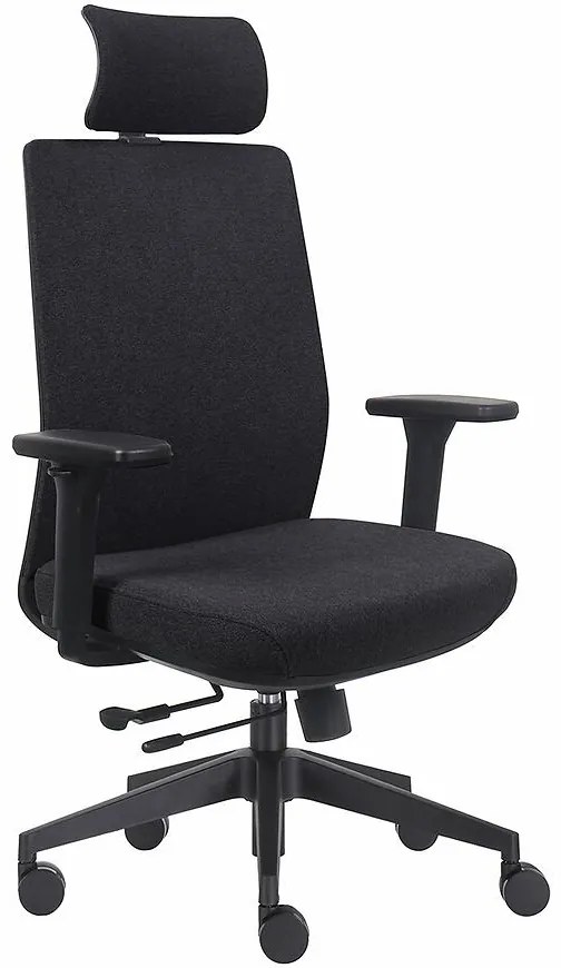 Otočné kreslo Prospero Látka čierna