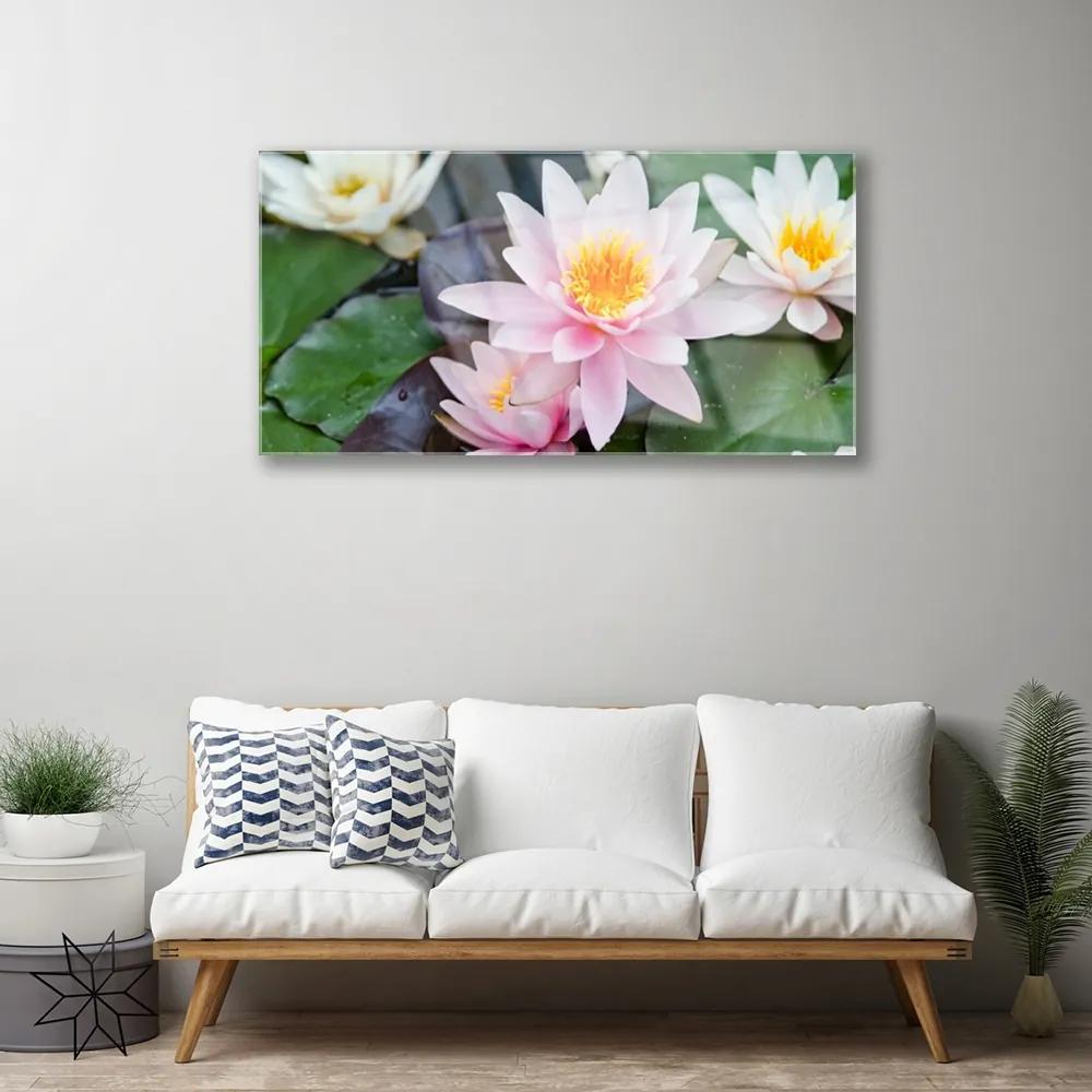 Skleneny obraz Kvety rastlina príroda 125x50 cm