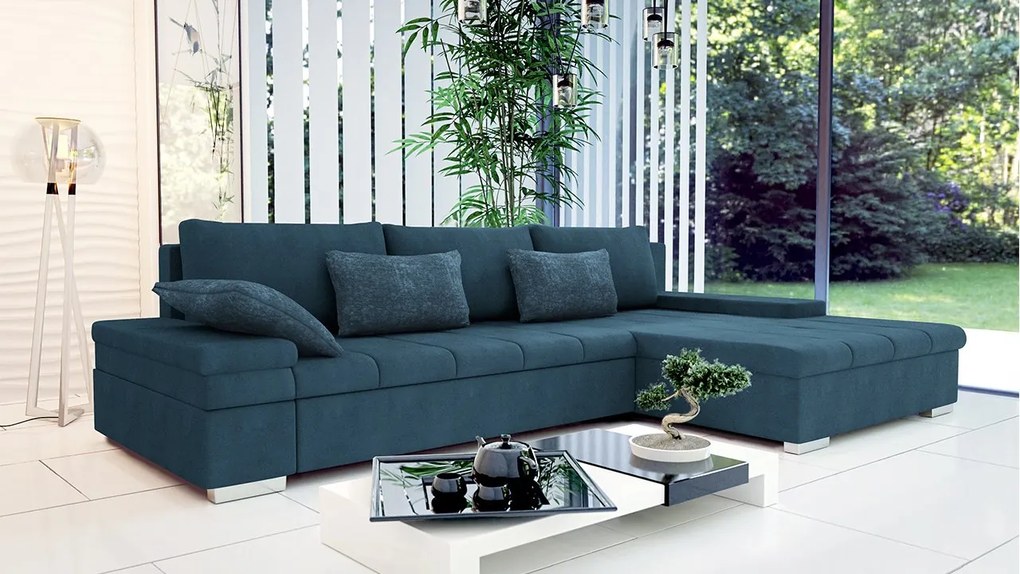 Rohová sedacia súprava Kanton Premium, Dostupné poťahy: Uttario Velvet 2951 + Uttario Velvet 2951 + Magic Velvet Pik 2225, Strana: ľavá