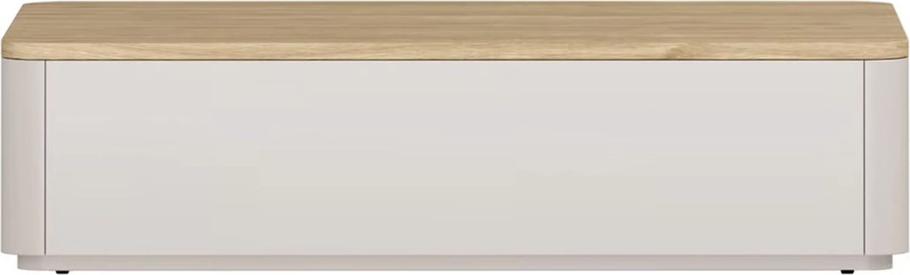 Kávový stolík Amilio 100 cm so zásuvkami - kasmír + olejovaný dub