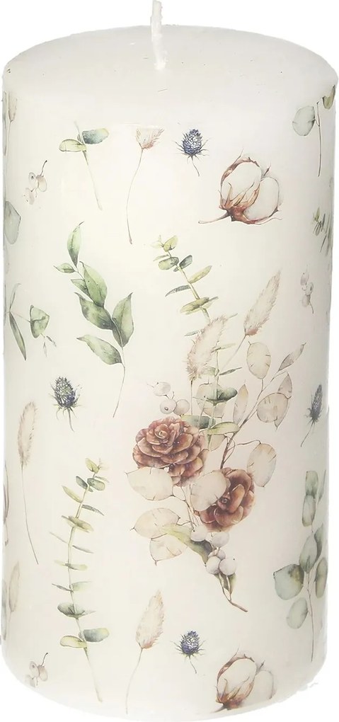 Sviečka Bianca 13cm flowers