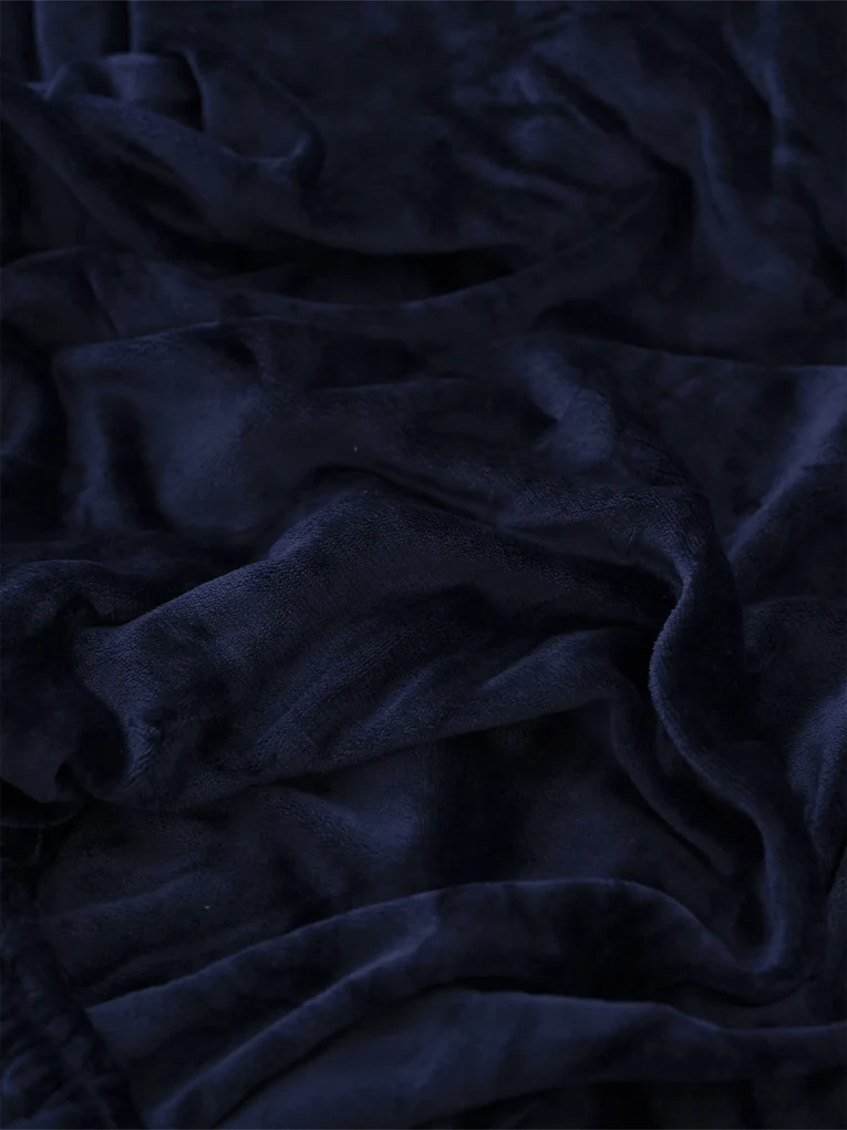 Plachta mikroplyš 220 × 200 cm – tmavo modrá