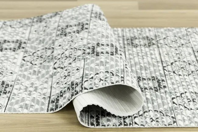 Kúpelňová penová rohož Softy-tex 826 sivá