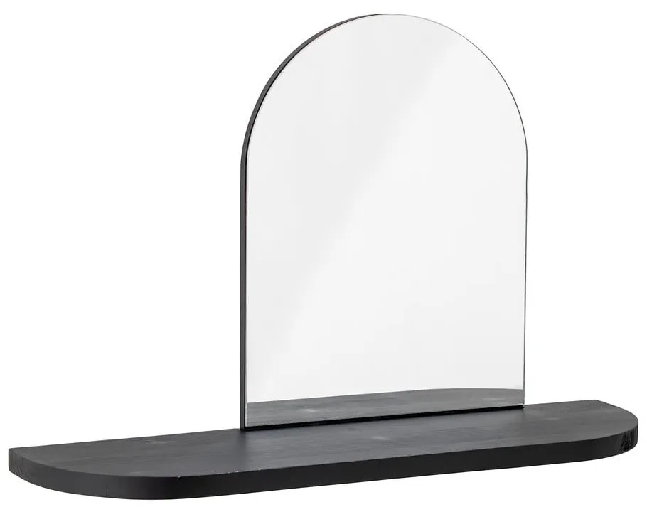 Nástenné zrkadlo s poličkou s dreveným rámom 72x48 cm Annlie – Bloomingville