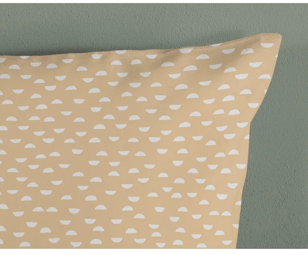 Béžové bavlnené detské obliečky do postieľky 100x135 cm Luz – Good Morning