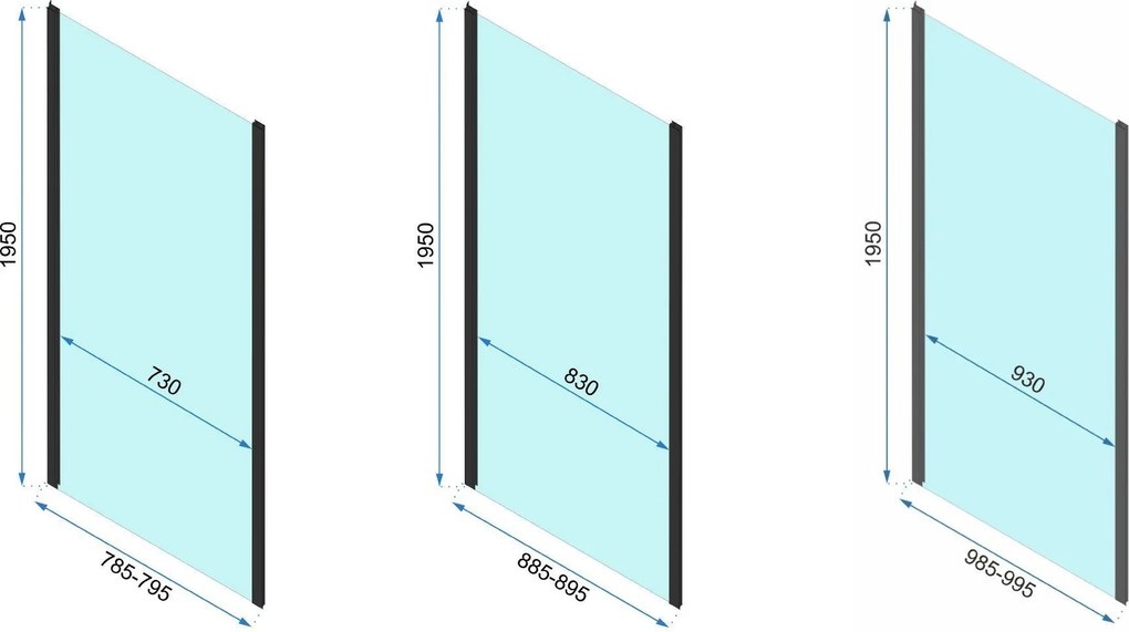 Sprchový kút REA RAPID SWING 120 x 80/zástena cm, chróm/transparent - bez vaničky