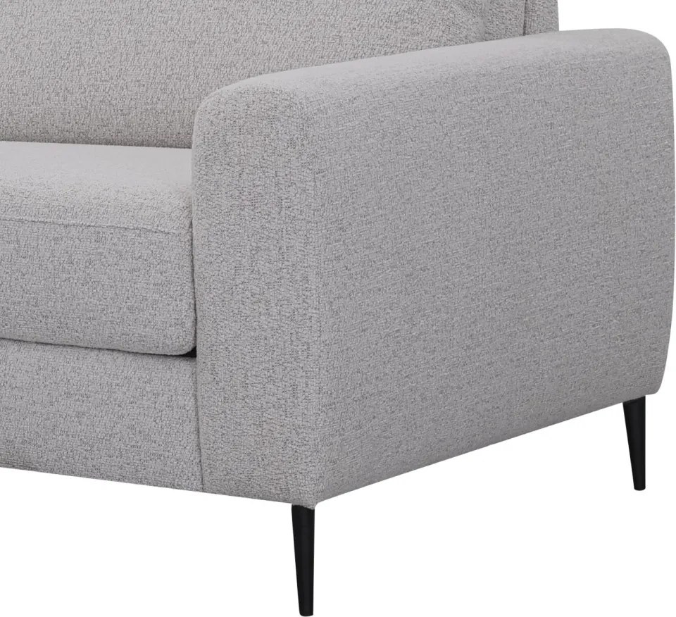 Rozkladacia pohovka na trvalé spanie Georgia, achátovo šedá tkanina