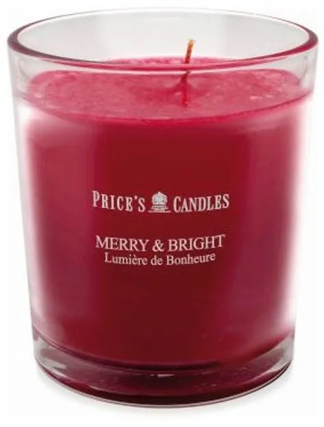 Price´s FRAGRANCE vonná sviečka ve skle Merry & Bright - horenie 45h