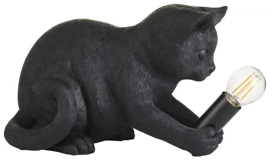 Endon 107390 - Stolná lampa KITTEN 1xE14/7W/230V čierna