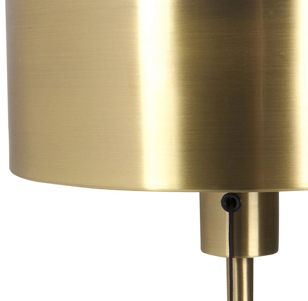 Kovová stolná lampa s USB portom zlatá ARIPO Beliani