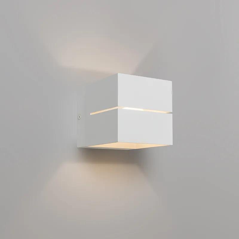 Moderné nástenné svietidlo biele 9,7 cm - Transfer Groove