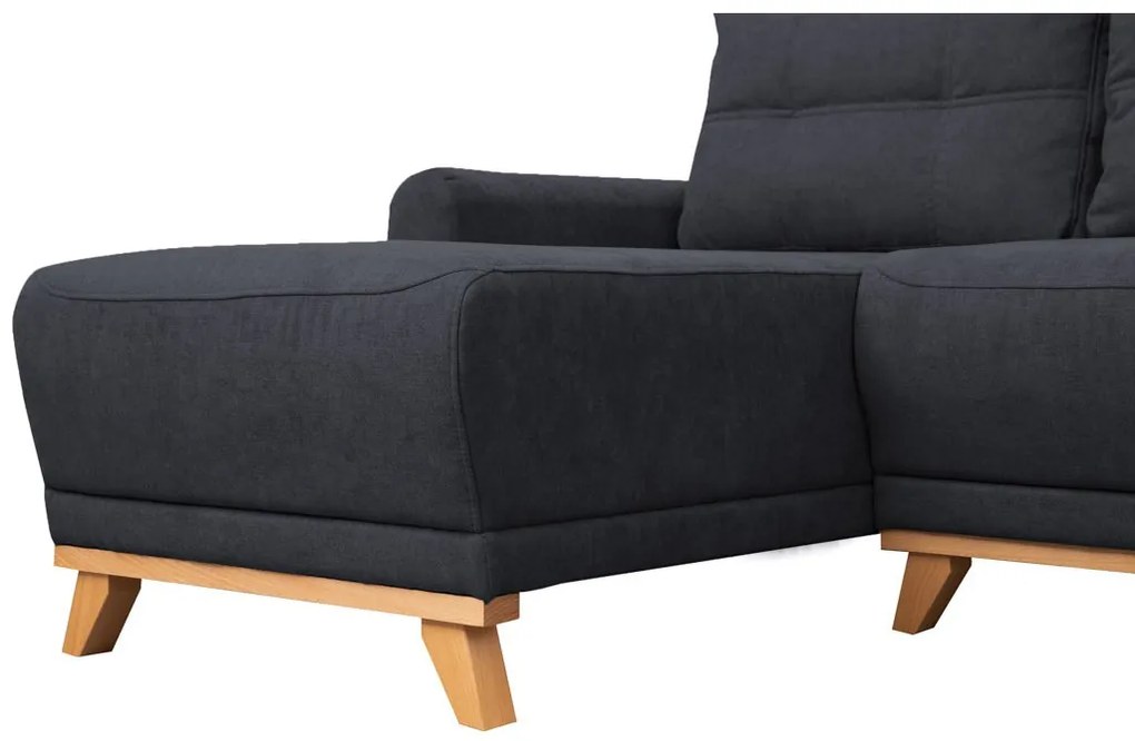 Tmavosivá rohová sedacia súprava ORANGE Varianta: Ľavý roh