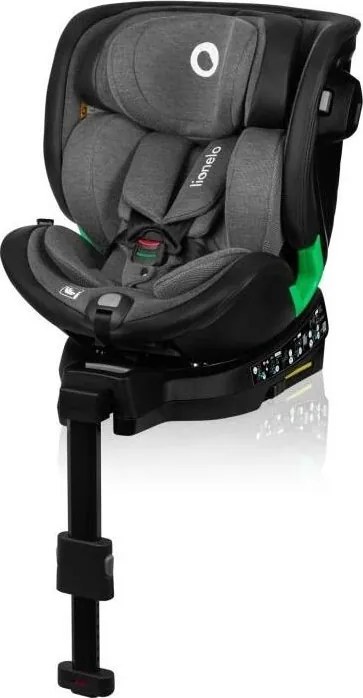 Lionelo - Autosedačka s otočnou základňou HARMONY i-Size 40-150 cm čierna/šedá