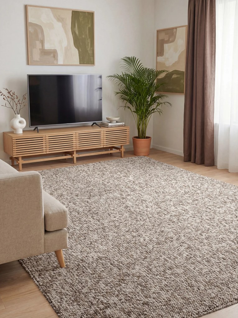 ELLE Decoration, Kusový koberec Wolly Ultra 106229 Taupe z kolekcie Elle, 240x340, hnedá, obývacia izba