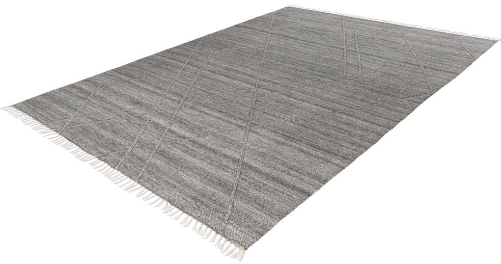 Obsession koberce Ručne tkaný kusový koberec My Dakar 365 grey – na von aj na doma - 140x200 cm
