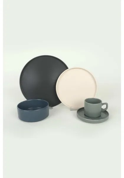 Jedálna súprava 20 ks pestrofarebná/kamenina