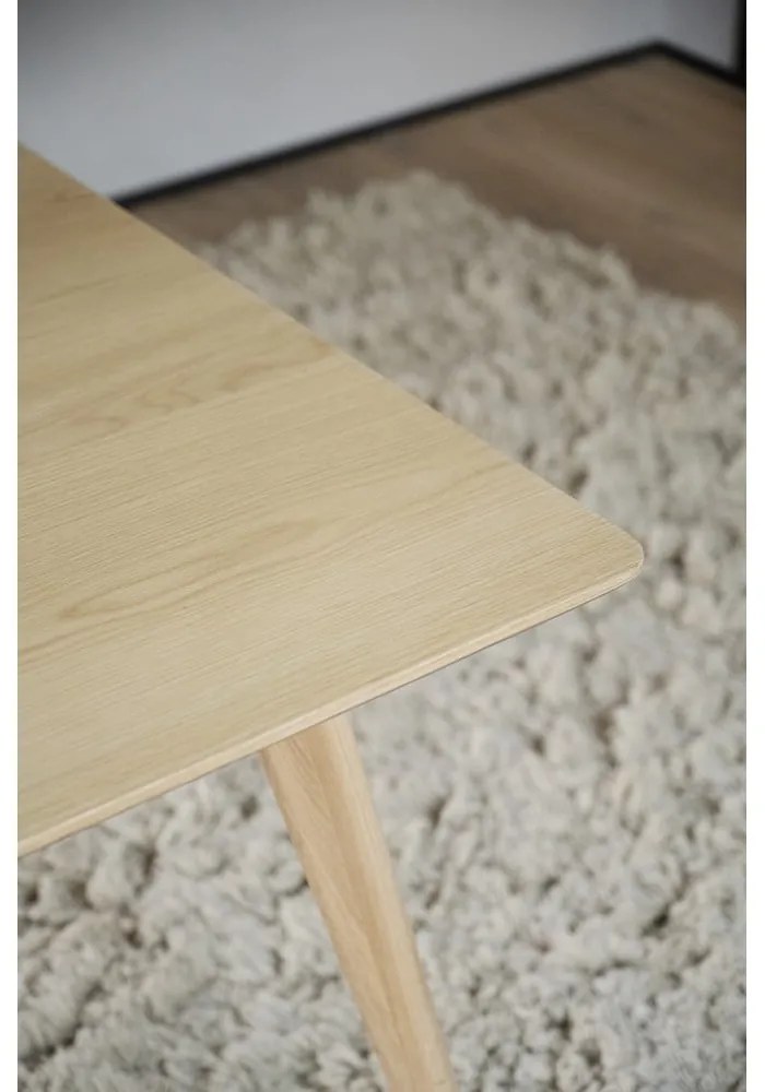 Rozkladací jedálenský stôl s doskou v dekore jaseňového dreva 190x90 cm Yumi - Rowico