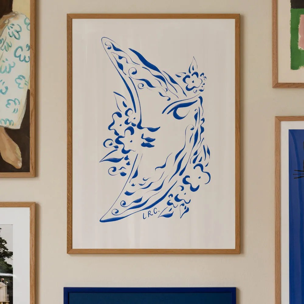 Moikka Plagát Dreaming Moon by Lucrecia Rey Caro A4 (21x27)