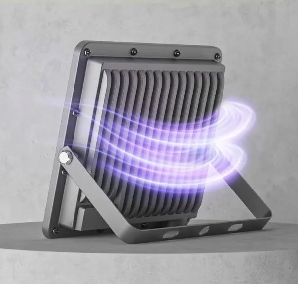 LED vonkajší reflektor LED/100W/230V 4500K IP65 sivý