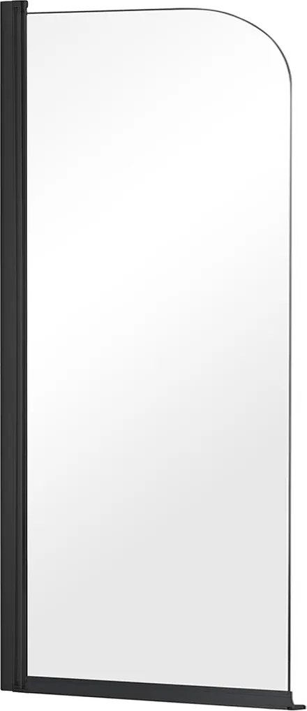 Besco Vaňová zástena PRIME BLACK 1 70140 (70x140 cm | Transparent)