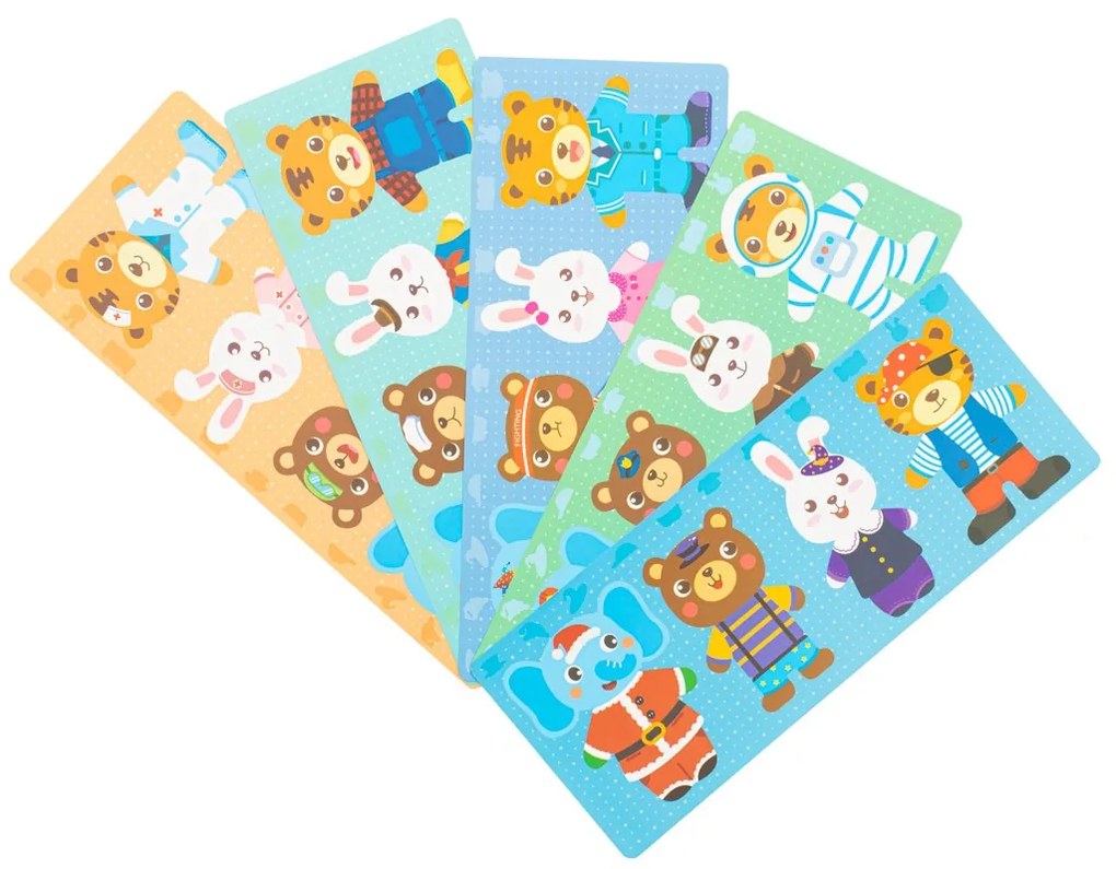 Vkladačka puzzle v krabičke zvieratká Montessori Baby Mix