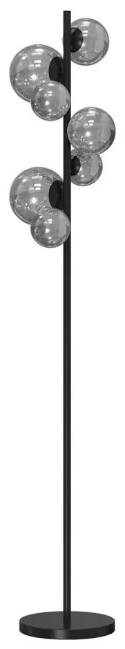 ONLI - Stojacia lampa PALOMA 7xG9/10W/230V čierna/dymová