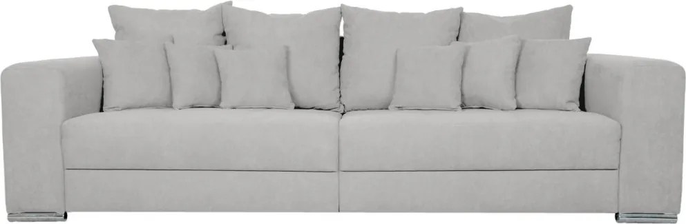 Široká pohovka Rosa, svetlo šedá látka