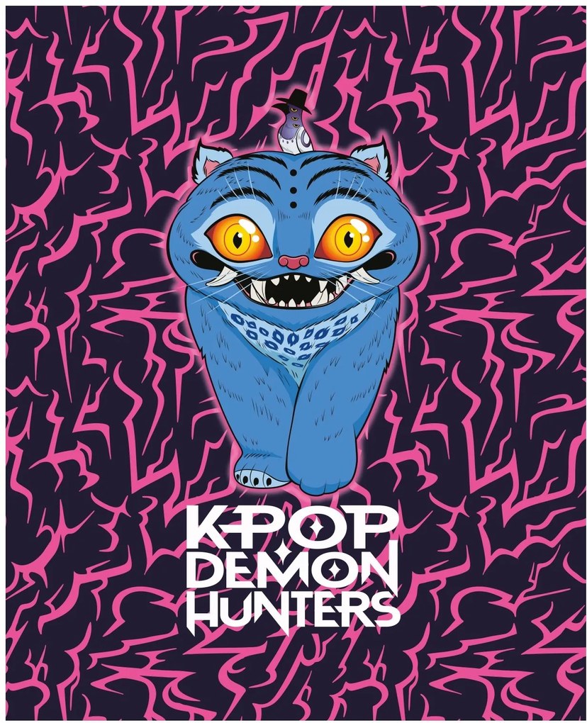 Detská coral fleece deka KPop Demon Hunters - Derpy Tiger