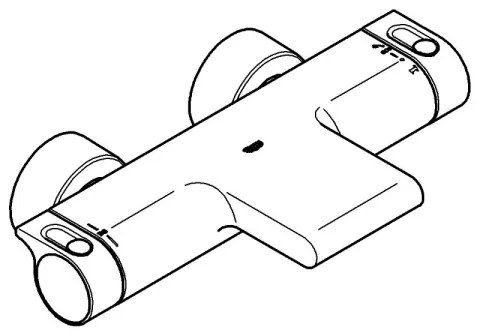 GROHE 34174001 - Termostatická vaňová batéria GROHTHERM 2000 172 mm lesklý chróm