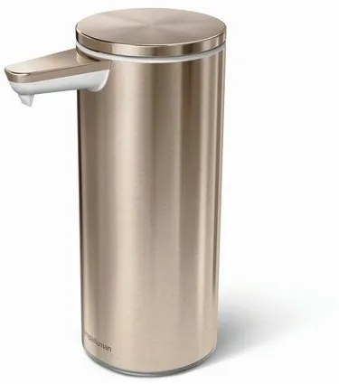 Dávkovač Simplehuman mydla bezdotykový – 266 ml, Rose Gold oceľ, dobíjací