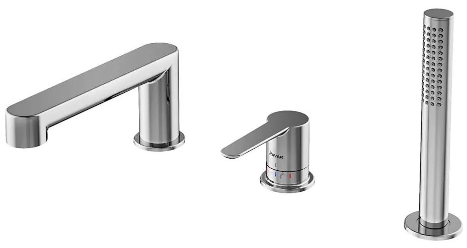 Ravak X070142 - Vaňová batéria 3-otvorová PURI lesklý chróm