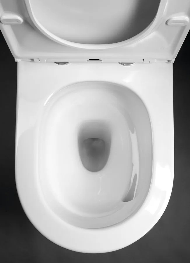 Sapho Sapho, DARIO RIMLESS WC kombi misa s nádržkou, spodný/zadný odpad, biela, PC106V