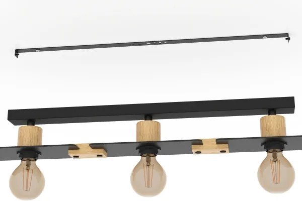 Eglo 43751 - Stropné svietidlo BRAMERTON 3xE27/40W/230V