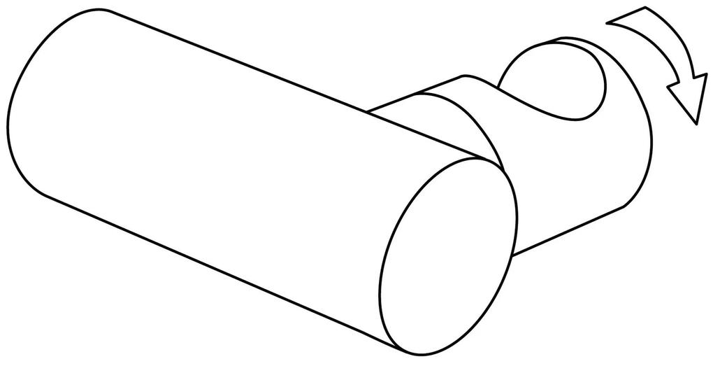 Deante, okrúhly bodový držiak ručnej sprchovej hlavice z mosadze, grafitová (titanium), ANR_D21U
