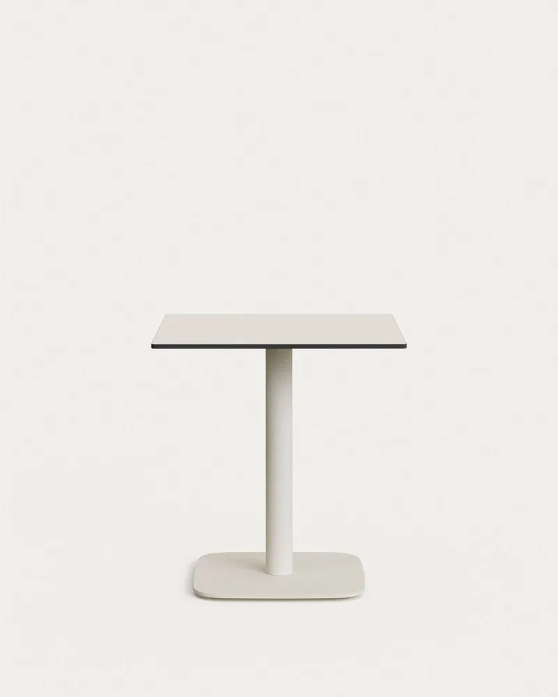 Kovový záhradný jedálenský stôl 68x68 cm Dina – Kave Home