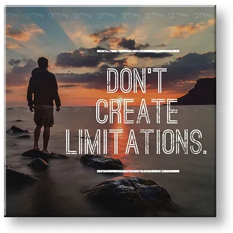 Motivačný obraz na stenu Don´t create limitations | rôzne rozmery