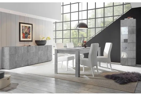 Komoda SERIAN sivý betón