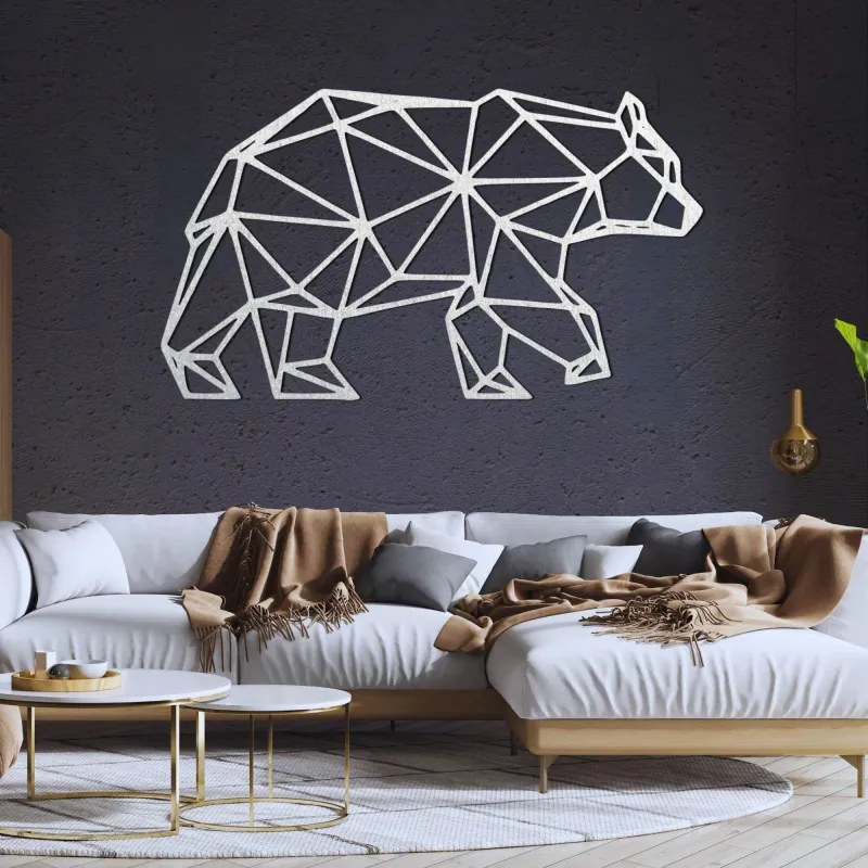 Moderná geometrická dekorácia na stenu medveď I SENTOP PR0240