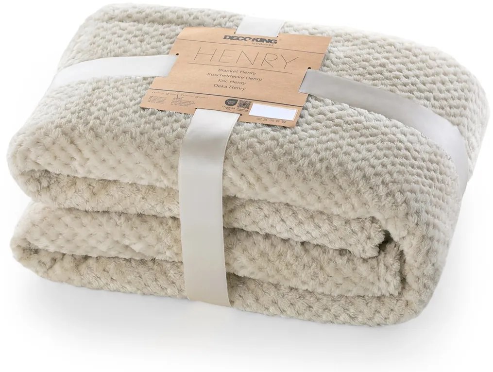 DecoKing Deka z mikrovlákna HENRY 150x200 cm Barva: WHITE/bílá