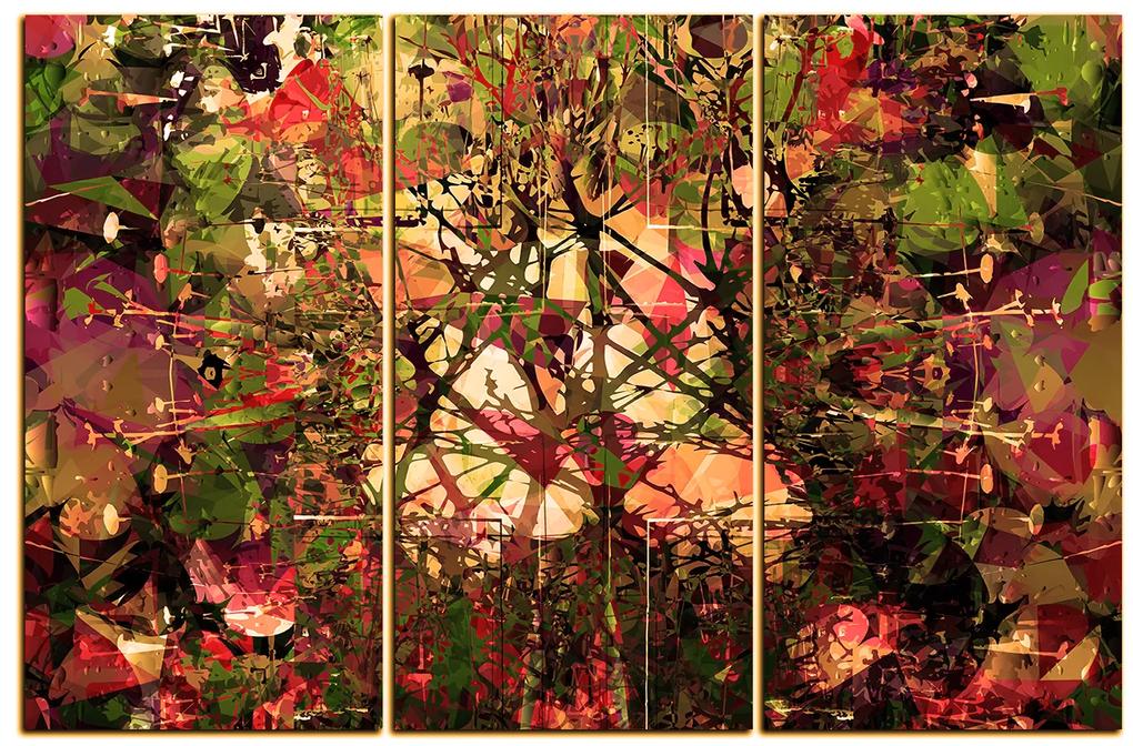Obraz na plátne - Kvetinové grunge pozadia 1108FB (120x80 cm)