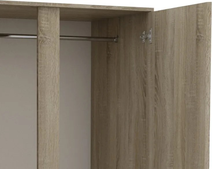 Šatníková skriňa Carlos, dub sonoma, 100 cm