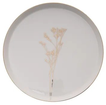 Jedálenská súprava 27 ks biela/zlatá/porcelán