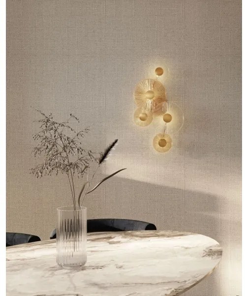 MAXLIGHT W0357 - LED Nástenné svietidlo ALLURE 5xLED/5W/230V zlatá