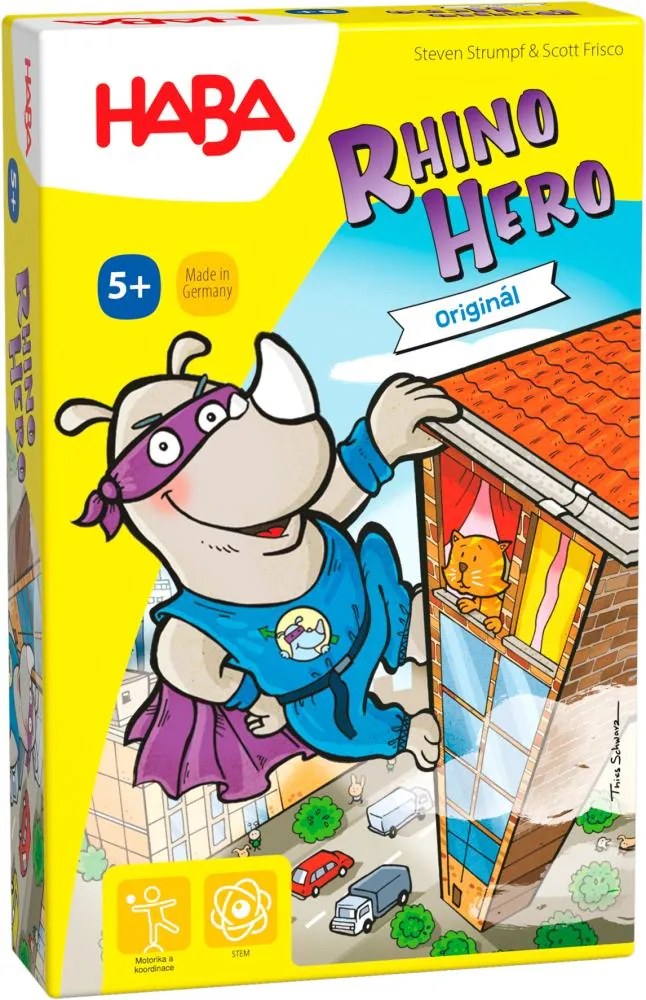 Haba Spoločenská hra pre deti Rhino Hero SK CZ verzia od 5 rokov
