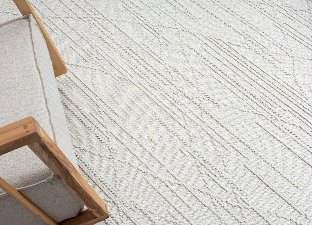 My Flair, Kusový koberec Velvet Dream cream – na von aj na doma, 80x150, biela, chodba / predsieň